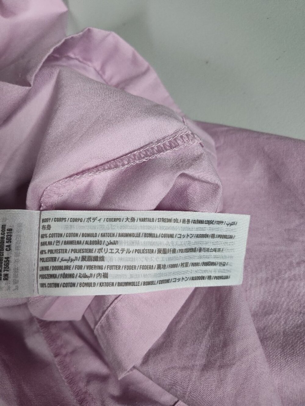 Abercrombie & Fitch Lavender Smocked Bodice Easy Maxi Dress XSP - Picture 7 of 7